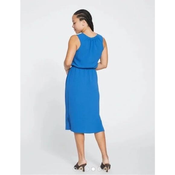 NWT Universal Standard Isola Sleeveless Crepe Midi Dress | Blue | SZ XL - Picture 2 of 12